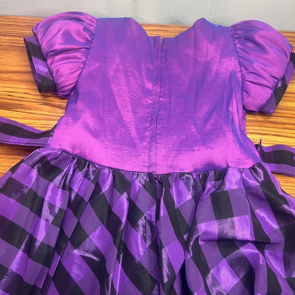 Elegant Kids Formal Dress in Purple and Black - Picture 8 of 9